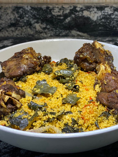 A picture of Dambun cous cous.