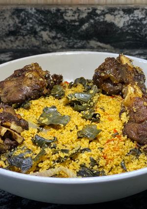 A picture of Dambun cous cous.