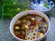 A picture of lotus root