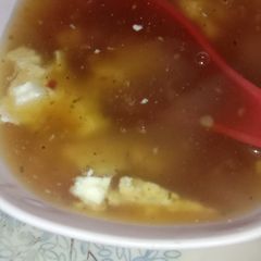 A picture of Hot and sour Paneer soup.