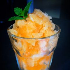 A picture of Cantaloupe Granita.
