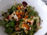 Ensalada de fruta y salmón