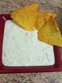 Una foto de Dip de puerro con yogur griego