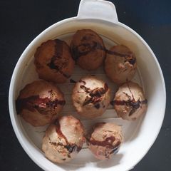 A picture of Tea-Time Banana cupcakes.