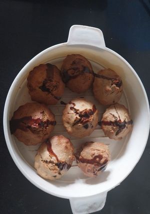 A picture of Tea-Time Banana cupcakes.