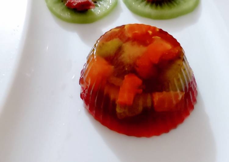 Recipe of Super Quick Homemade FreshFruitJellyPudding