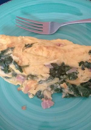 Una foto de Omelette de acelgas. ॐ