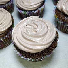 A picture of Chocolate Cream cheese CupCakes.