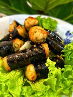 Hình của món Chả Ức Gà Rong Biển.