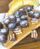 Bombons de banana saudáveis
