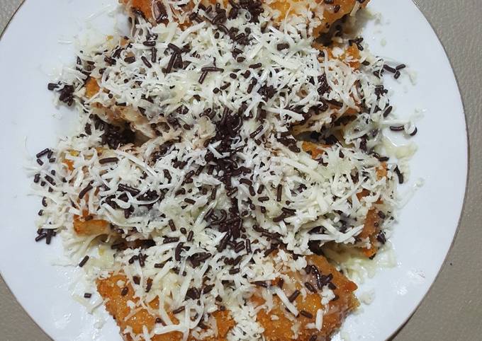Ternyata ini loh! Bagaimana cara memasak 1. Pisang goreng pasir crispy, coklat keju dijamin menggugah selera