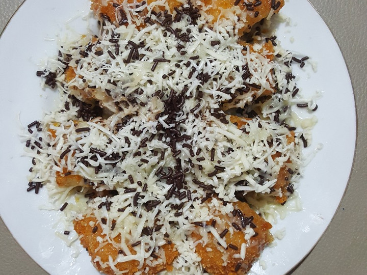 Ternyata ini loh! Bagaimana cara memasak 1. Pisang goreng pasir crispy, coklat keju dijamin menggugah selera