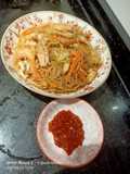 Fried rice vermicelli with seafood(Indonesia style)(Jau meifen)