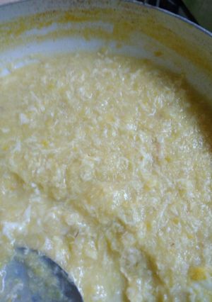 Foto resep Bubur jagung mpasi