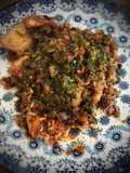 Arroz con sepia y berenjena