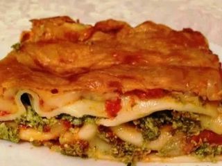 Spenótos-túrós lasagne