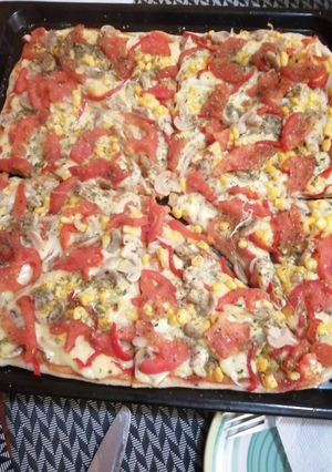 Una foto de Pizza casera
