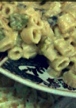 صورة لوصفة معكرونة بالخضار😋