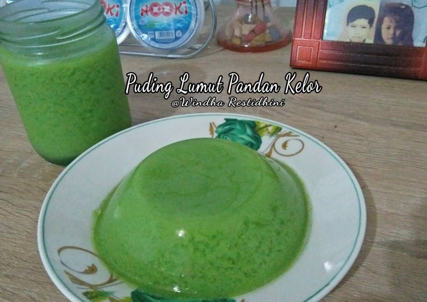Puding Lumut Pandan Kelor