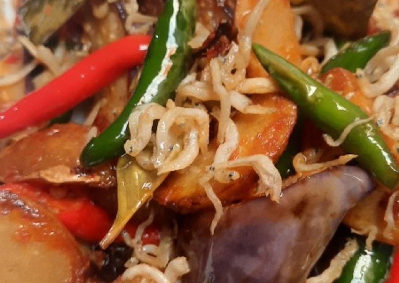 Jengkol terong teri nasi