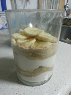 Una foto de Postre de plátano