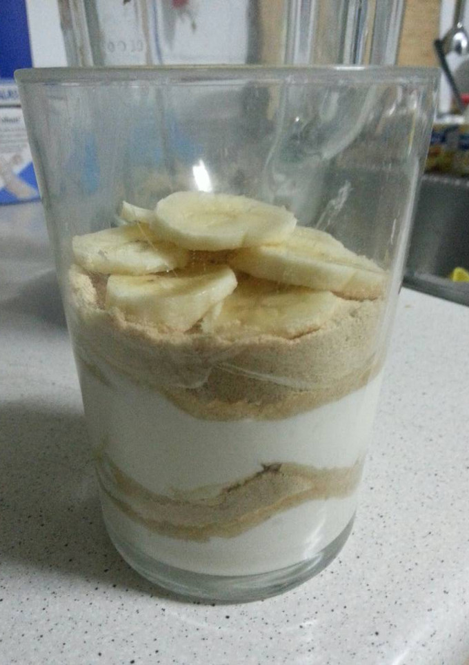 Una foto de Postre de plátano
