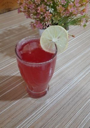 A picture of Roohafza Sharbat.