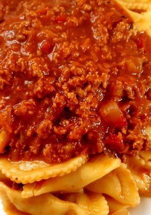 Una foto de Tortellini con salsa boloñesa 🇺🇾
