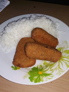 Una foto de Croquetas de carne con arroz