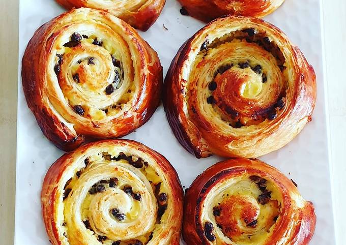 Roulades aux pépites de chocolat