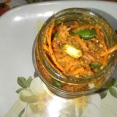 A picture of Instant Carrot Pickles.