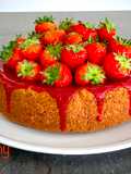 New york cheesecake con coulis di fragole