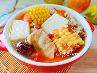 紅棗山藥玉米排骨湯