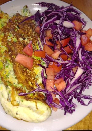 Una foto de Omelette esponjoso de zapallitos
