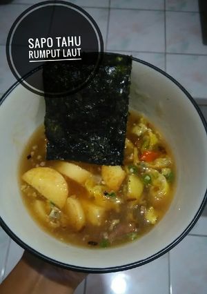 Foto resep Sapo tahu rumput laut