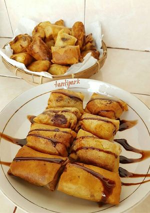 Foto resep Lumpia pisang coklat