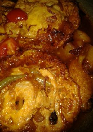 Foto resep Semur ayam telor ceplok