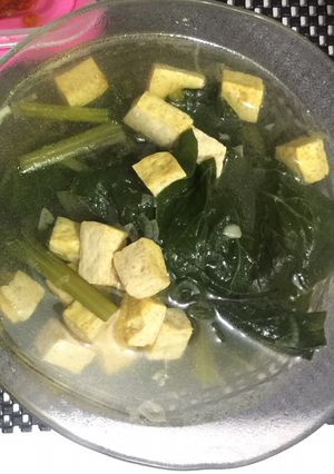 Foto resep Sayur sawi hijau tahu