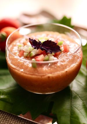Hình của món 🌱 Súp Cà Chua Lạnh Tây Ban Nha - Andalusian Gazpacho (Gaspacho).