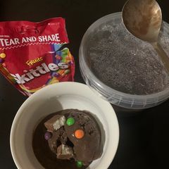 Homemade Banana chocolate Ice cream 😋 A picture of Homemade Banana chocolate Ice cream 😋.