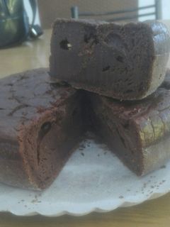 Una foto de Torta tipo Brownie sin harina / sin azúcar
