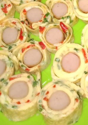 Foto resep Telur dadar gulung sosis