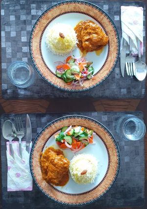 A picture of Saffron Chicken.