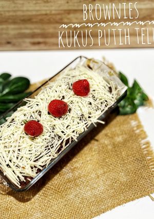 Foto resep Brownies Kukus Putih Telur