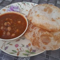 Chole bhature A picture of Chole bhature.