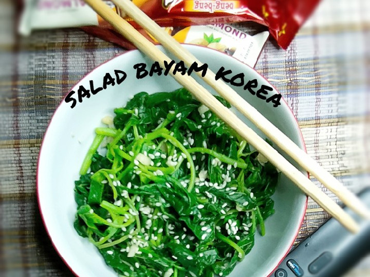 Resep: Salad Bayam Korea Irit Untuk Jualan