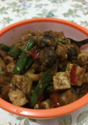 Foto resep Oseng kerang tahu tempe