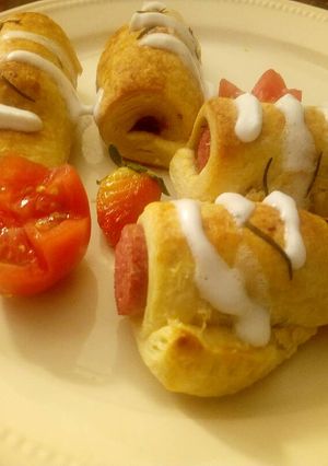 A picture of Pigs in Puff pastry.