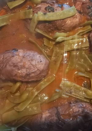 Una foto de Pollo al Vino Tinto