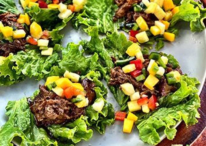 Steps to Prepare Homemade Caribbean Wagyu Beef Lettuce Wraps